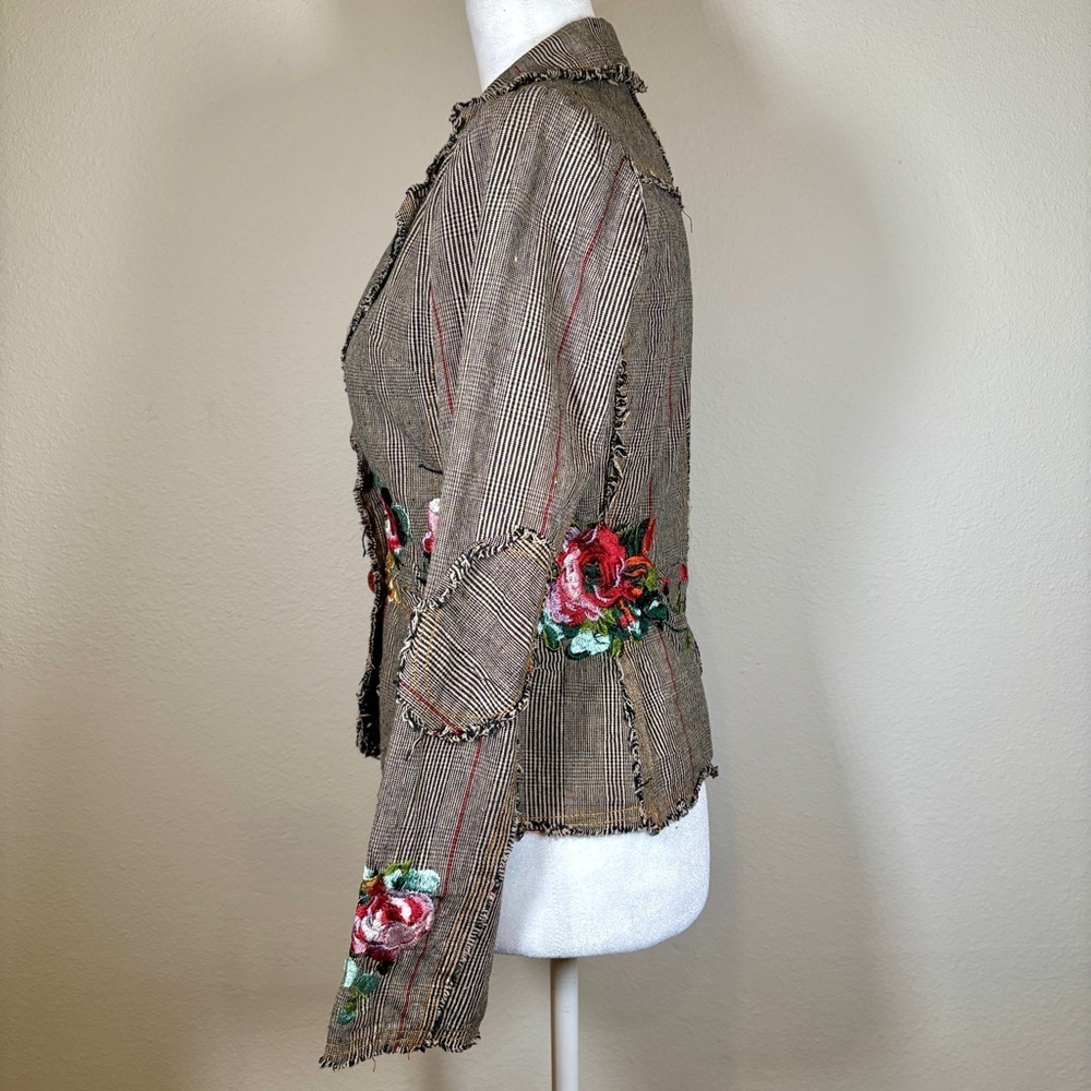 Paparazzi by Biz Floral Embroidered Women's Jacket Size Small - Picture 2 of 10